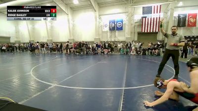 132B lbs Cons. Rd Of 32 - Ridge Bagley, Lehi vs Kaleb Johnson, Woods Cross