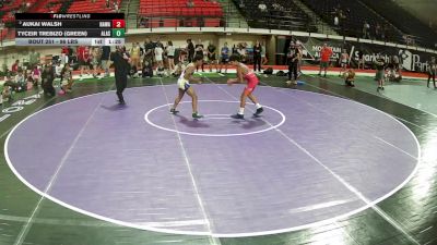 96 lbs Champ. Round 3 - Aukai Walsh, Hawaii vs Tyceir Trebizo (Green), Alaska
