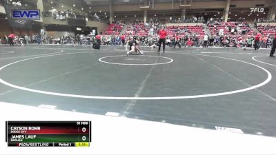 130 lbs Quarterfinal - James Lauf, EIERMAN vs Cayson Rohr, Dodge City