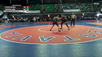 6A 215 lbs Cons. Round 1 - Quinten Lowe, Clay Chalkville vs Collin Wilson, Fort Payne