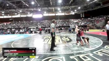 G 120 lbs Champ. Round 1 - Courtney Hunt, American Falls Girls vs Avery Hoefer, Boise Girls