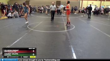 105-110 lbs Round 1 - LilaJean Knight, Smith Mountain Lake vs Courdy Zalota, Unattached