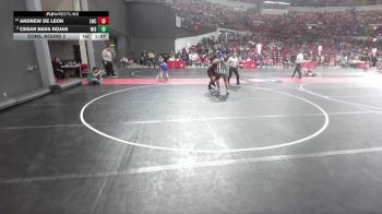 210 lbs Cons. Round 2 - Andrew De Leon, Luxemburg-Casco Wrestling Club vs Cesar Nava Rojas, Wisconsin