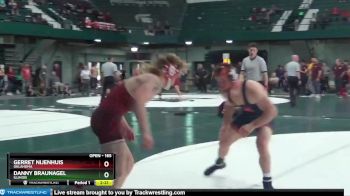 165 lbs Semifinal - Gerret Nijenhuis, Oklahoma vs Danny Braunagel, Illinois