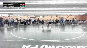 145 lbs Consi Of 4 - Nate Chapman, Erieville vs Brock Kellogg, Arkport