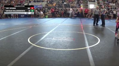 65 lbs Cons. Round 3 - Brynlee Hollandsworth, GGB Ohio vs Rey Stoner, G4orce Wrestling Club