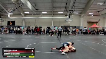 70 lbs 5th Place Match - Desmond Rushing, BCC Youth Wrestling Club vs Weston Bauer, MD Maniacs