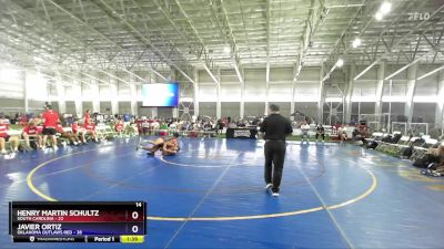 138 lbs Placement Matches (8 Team) - Henry Martin Schultz, South Carolina vs Javier Ortiz, Oklahoma Outlaws Red