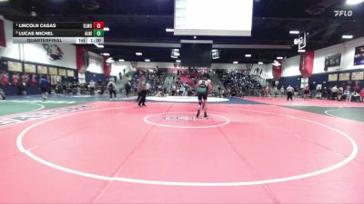 165 lbs Quarterfinal - Lincoln Casas, El Modena vs Lucas Michel, Aliso Niguel