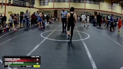 92 lbs Cons. Semi - Kayden Sherwood, Mat Ratz vs Conner Seickel, Dynamic Wrestling