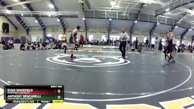 197 lbs Cons. Round 3 - Evan Wakefield, Davenport University vs Anthony Gencarelli, Unattached Westliberty