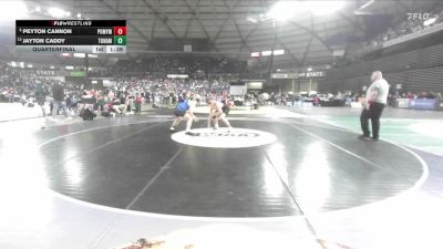 Boys 1B/2B 190 Quarterfinal - Peyton Cannon, Pomeroy vs Jayton Caddy, Tonasket