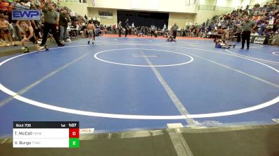 52 lbs Semifinal - Timmy McCall, Fort Gibson Youth Wrestling vs Vincent Burgo, Team Tulsa Wrestling Club