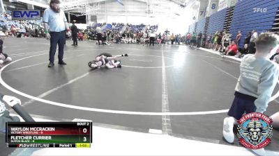 52 lbs Round 1 (4 Team) - Waylon McCrackin, Victory Wrestling vs Fletcher Currier, Slyfox Black