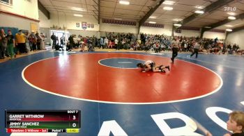 106 lbs Champ. Round 1 - Garret Withrow, Riverton vs Jimmy Sanchez, Jackson Hole