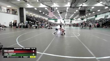 70-75 lbs Round 5 - Gus Andra, Maize Wrestling vs Colt Findley, Unaffiliated