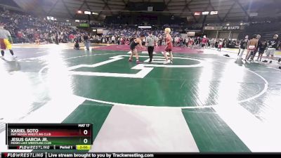 165 lbs Semifinal - Jesus Garcia Jr., Moses Lake Wrestling Club vs Xariel Soto, Mat Demon Wrestling Club