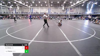 125 lbs Round Of 32 - Abram Cline, Maryland vs Jay Peace, American University-Unattached