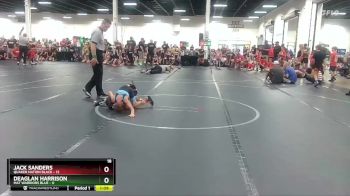 56 lbs Round 4 (6 Team) - Deaglan Harrison, Mat Warriors Blue vs Jack Sanders, Quaker Nation Black