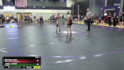 125 lbs Cons. Round 2 - Skyler Hoyt, Iowa Valley, Marengo vs Josie Logan, Marion