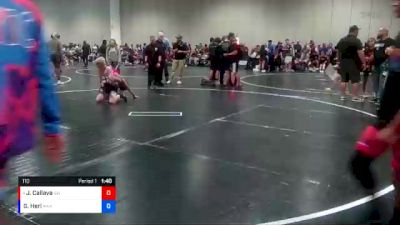 110 lbs Cons. Semi - Jose Callava, Gladiator Wrestling vs Gable Herl, ATT/Mocco Wrestling Academy