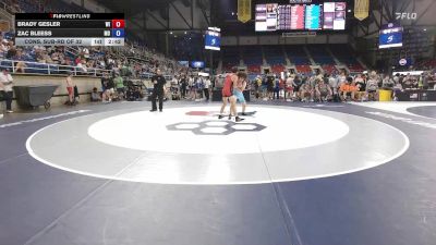144 lbs Cons. Sub-rd Of 32 - Brady Gesler, WI vs Zac Bleess, MO
