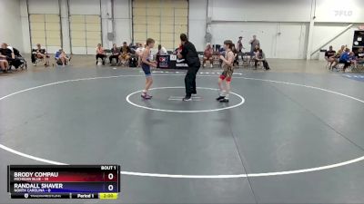 92 lbs Quarterfinals (8 Team) - Brody Compau, Michigan Blue vs Randall Shaver, North Carolina