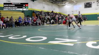 126 lbs Champ. Round 1 - Bryer Stenson, Sheridan vs Tyler Della Rocco, Olentangy Orange