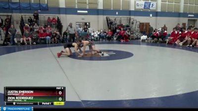 145 lbs Semis & Wb (16 Team) - Justin Emerson, Southmont vs Zion Rodriguez, West Central