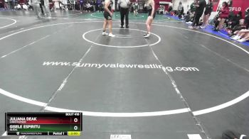 170 lbs Quarterfinal - Gisele Espiritu, Alisal vs Juliana Deak, Christopher