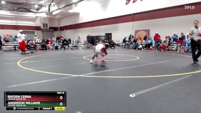 92-101 lbs Round 1 - Rayden Cerna, Center Grove WC vs Anderson Williams, Center Grove WC