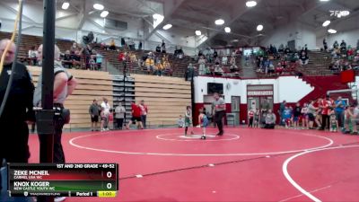 49-52 lbs Cons. Semi - Knox Koger, New Castle Youth WC vs Zeke McNeil, Carmel USA WC