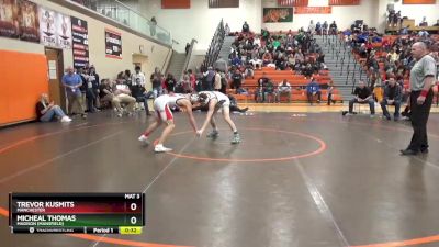 120 lbs 7th Place Match - Micheal Thomas, Madison (Mansfield) vs Trevor Kusmits, Manchester