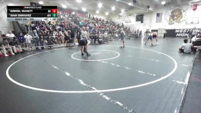 190 lbs Cons. Round 2 - Ezekiel Tackett, Mater Dei vs Isaih Enriquez, Arroyo