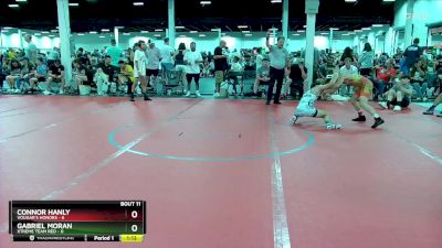 76 lbs Round 4 (6 Team) - Connor Hanly, Vougar`s Honors vs Gabriel Moran, Xtreme Team Red