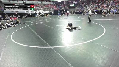 D2-126 lbs Cons. Semi - Landen Bogard, East Troy vs Grayson Ratajczak, Freedom