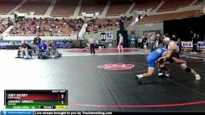 D4-150 lbs Champ. Round 1 - Joey Dickey, Camp Verde vs Johnny Arbizo, Hayden