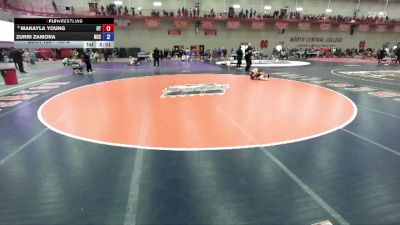 103 A Champ. Round 2 - Zurri Zamora, North Central (IL) vs Makayla Young, Indiana Tech