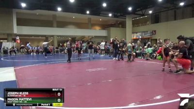 80 lbs Round 5 (6 Team) - Mason Mattevi, Gulf Coast WC vs Joseph Kless, Gladiator WA