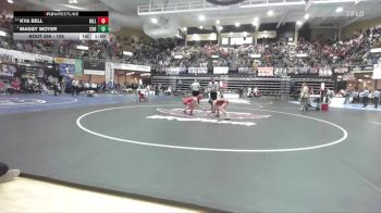 105 lbs 5th Place Match - Kya Bell, Hill City HS vs Maggy Moyer, Caney Valley Hs