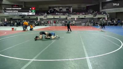130 lbs 1st Place Match - Parker Kipka, Foley vs Chase Hoffmann, Pine Island
