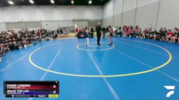 100 lbs Round 1 (16 Team) - Monee Cordero, California Red vs Grace Von Loh, Tennessee Blue