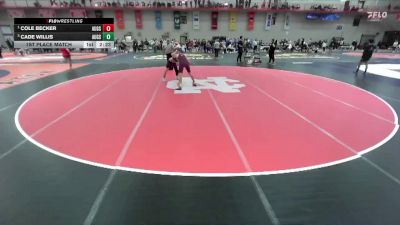 141 lbs 1st Place Match - Cole Becker, Augsburg vs Cade Willis, Augsburg