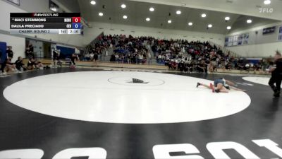 138 lbs Champ. Round 2 - Dalila Preciado, Cerritos College vs Maci Stemmons, Menlo College