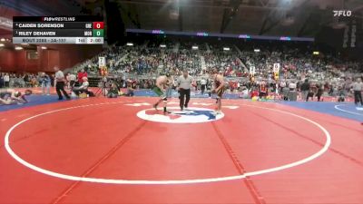 2A-157 lbs Semifinal - Riley DeHaven, Moorcroft vs Caiden Sorenson, Greybull/Riverside