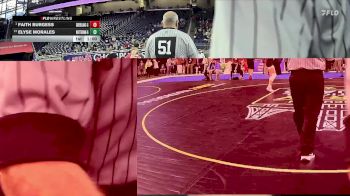 Girls-130 lbs Cons. Semi - Faith Burgess, Grand Blanc Hs Girls vs Elyse Morales, Mattawan Hs Girls