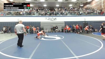 110 lbs Champ. Round 1 - Liam Chum, Oakley Hornets Wrestling Club Inc. vs Rocko Rodriguez, Warhawk Wrestling Club