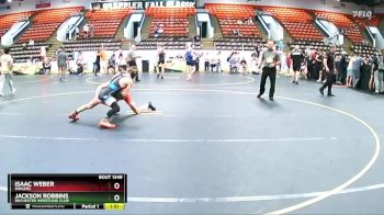 112 lbs Cons. Semi - Isaac Weber, Ringers vs Jackson Robbins, Rochester Wrestling Club