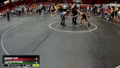 64 lbs Quarterfinal - Frankie Cook, DWA vs Dawson Bittinger, MI REV