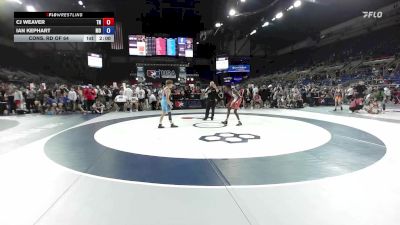 100 lbs Cons. Rd Of 64 - CJ Weaver, TN vs Ian Kephart, MO